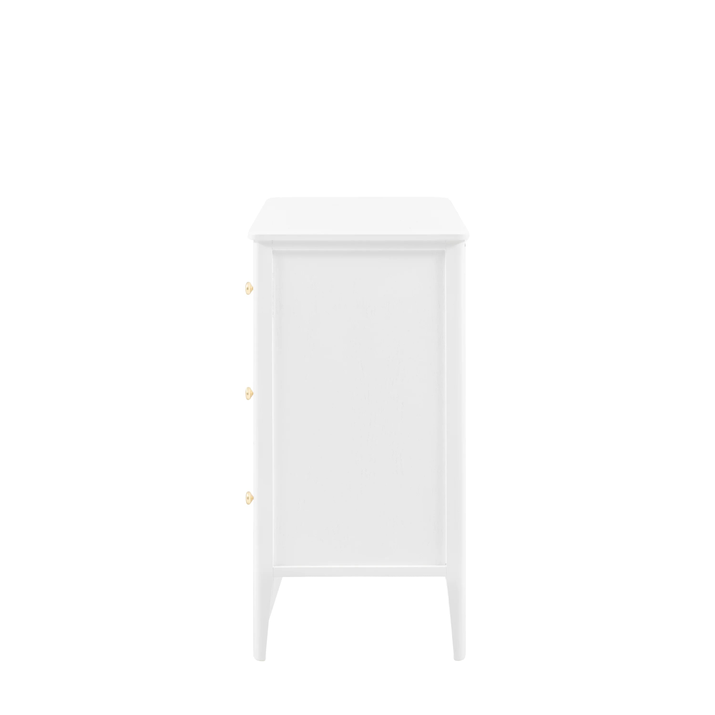 Alvar White Chest of Drawers | Modern 3 Drawer Storage