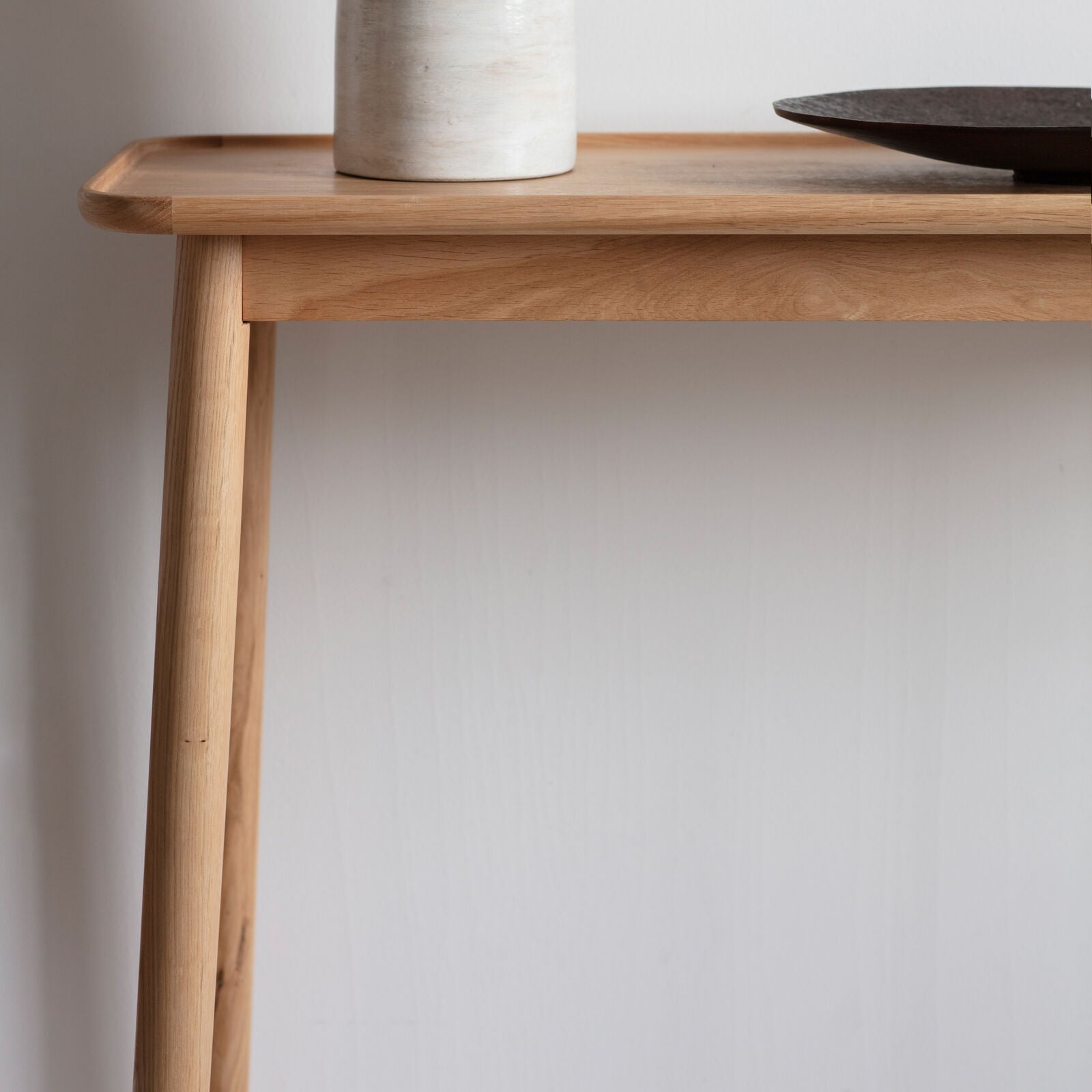 Alfie European oak console table | malletandplane.com