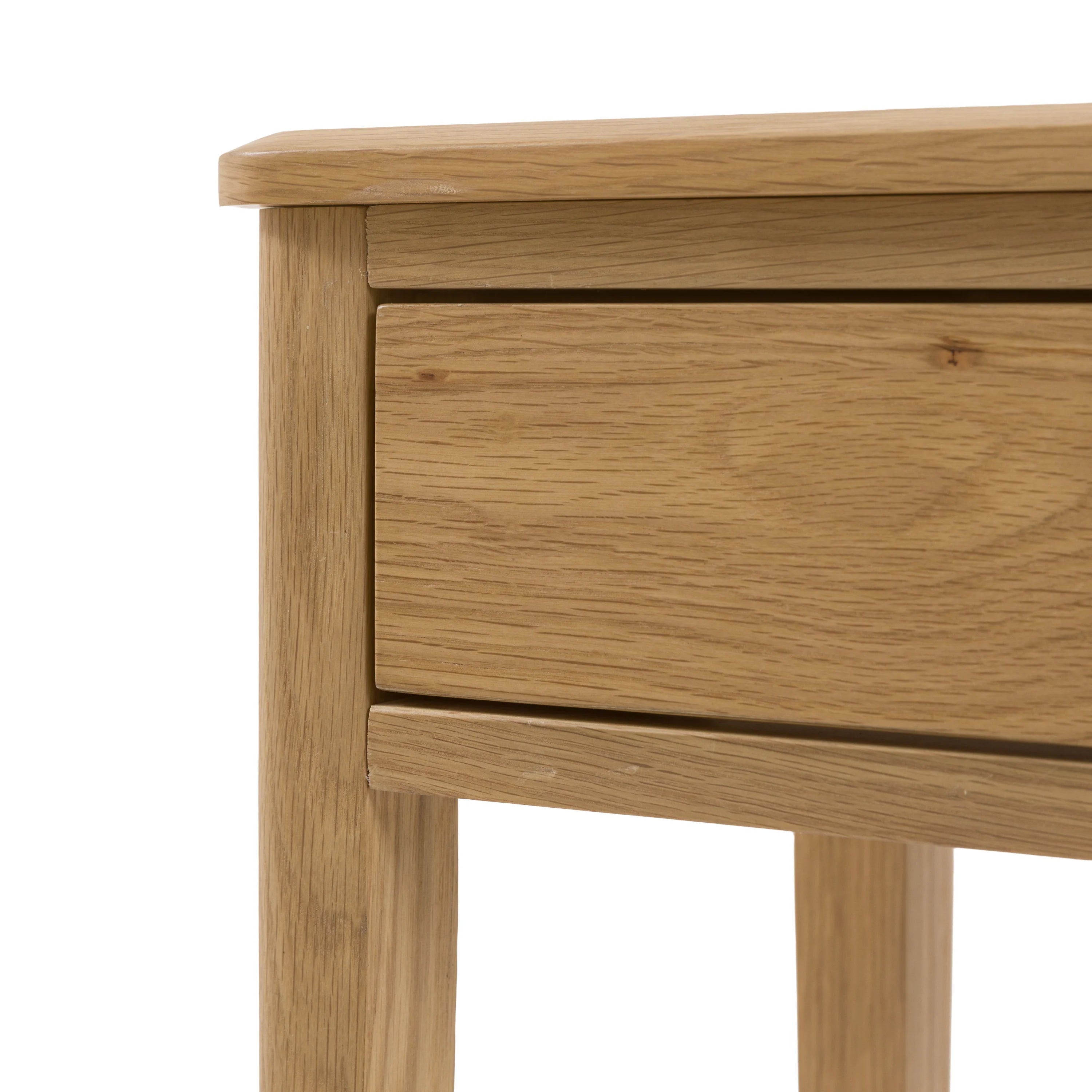 Hampton Natural Console Table | Slim 2 Drawer Hallway Table