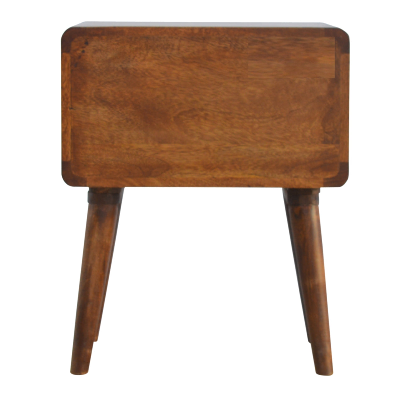 Century 2 Drawer Solid Wood Standard Bedside Table in Deep Chestnut Finish  | malletandplane.com