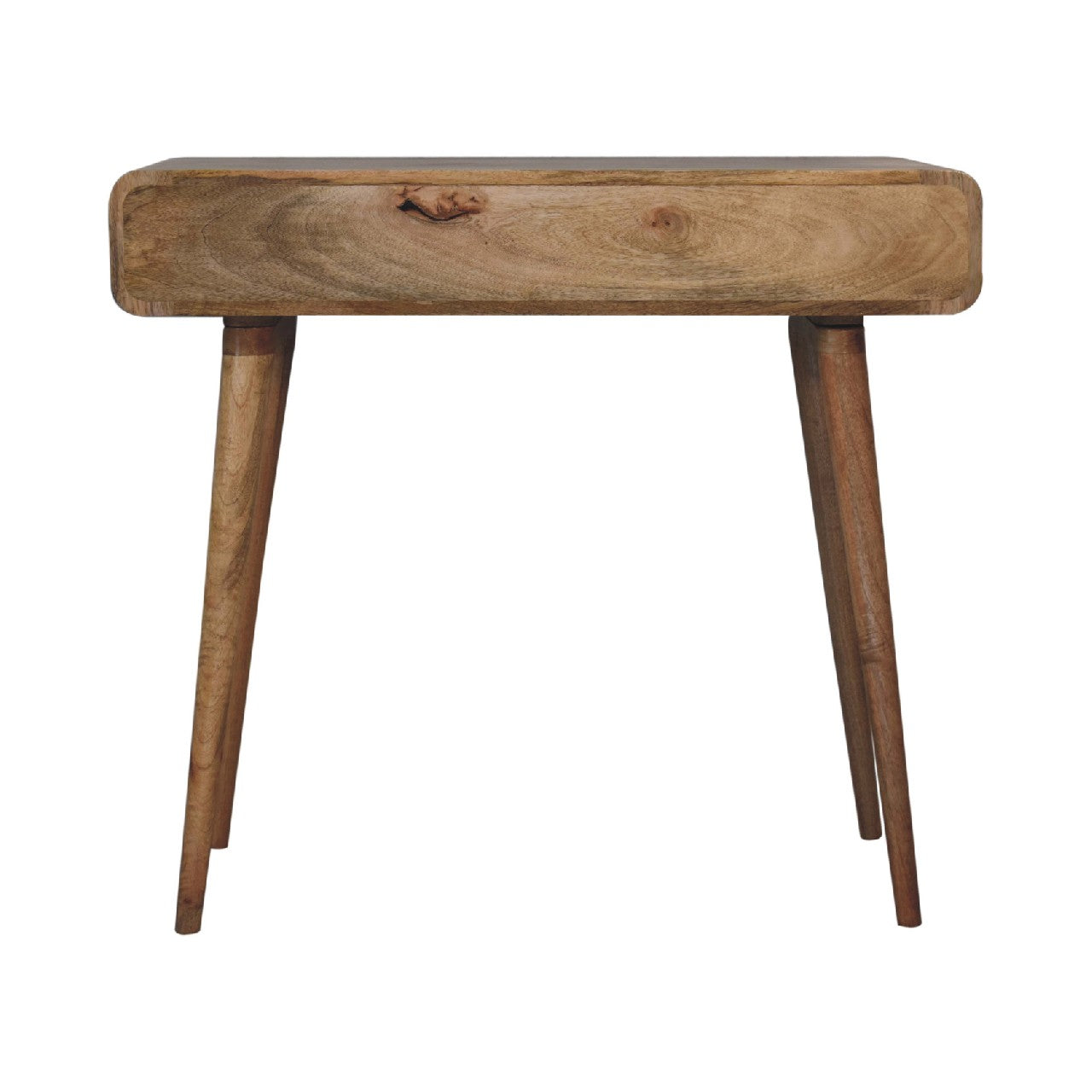 Compact Solid Wood Writing Desk with Drawer | Peckham