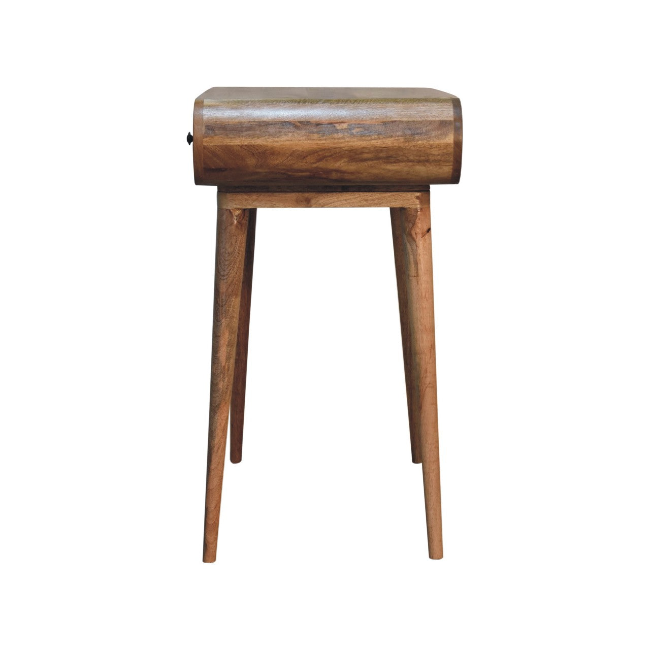 Compact Solid Wood Writing Desk with Storage | Bromley