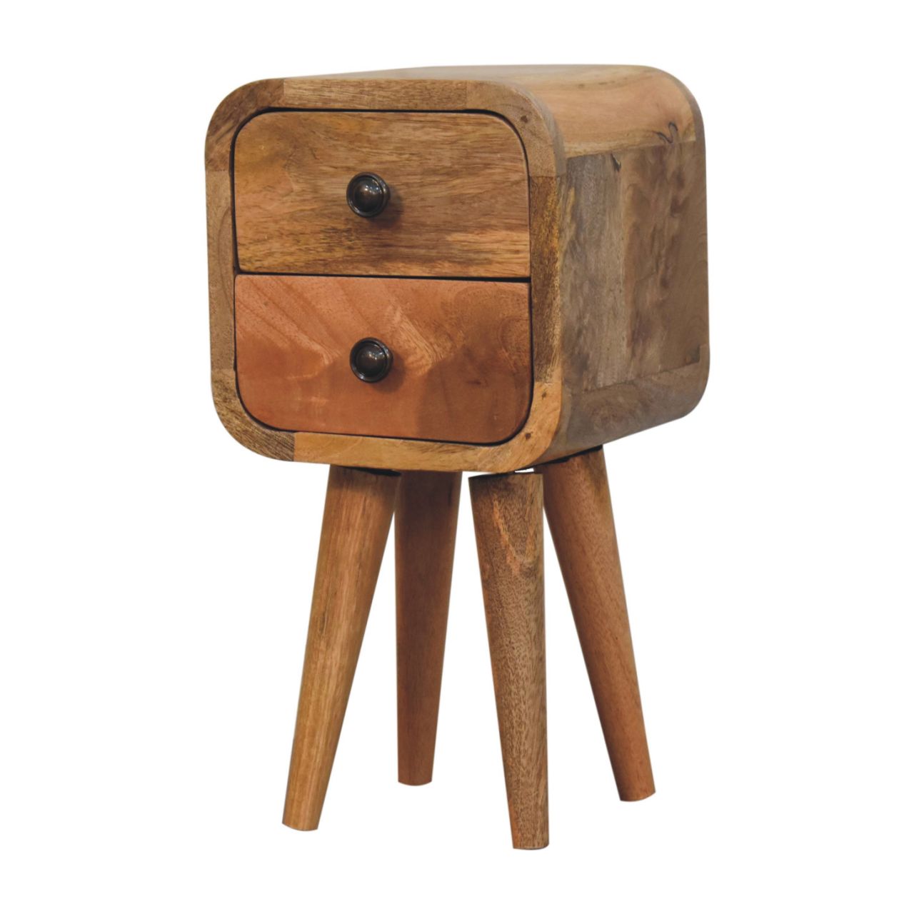 Modal 20cm Extra Narrow 2 Drawer Bedside Table