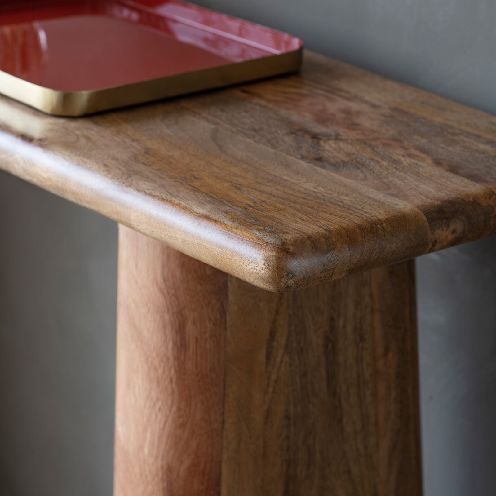 Jasper chunky solid mango wood console table | MalletandPlane.com