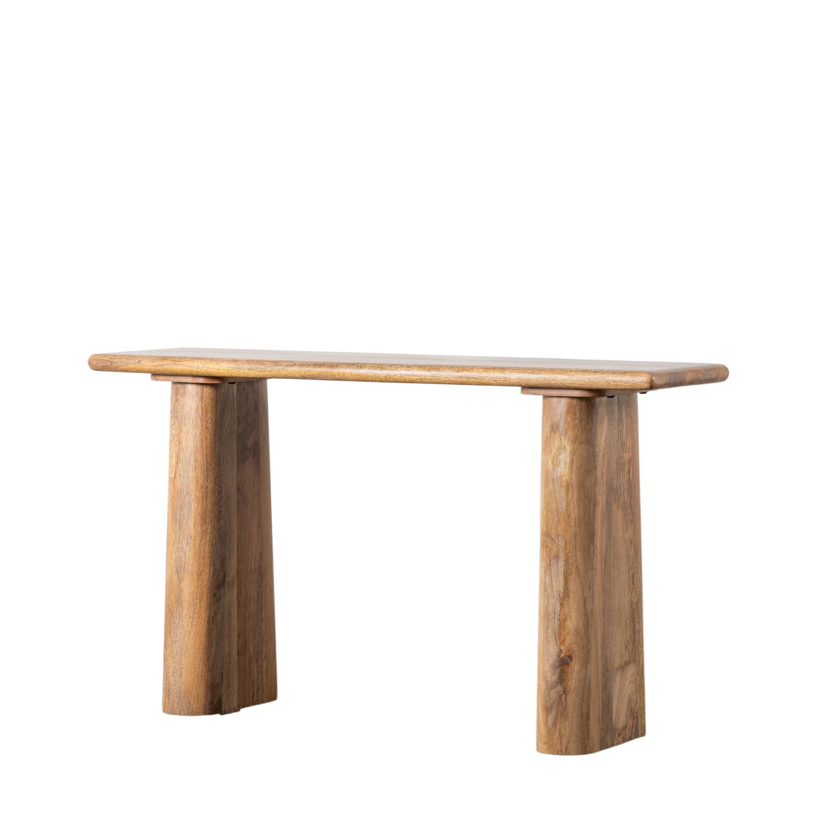 Jasper chunky solid mango wood console table | MalletandPlane.com