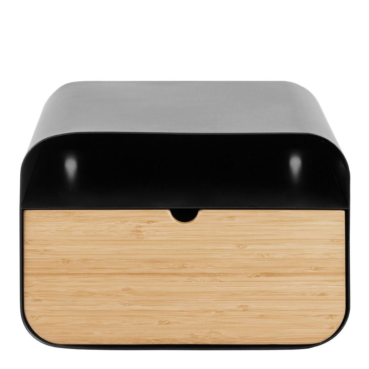 JOLEN Wall-Mounted Bedside Table in Black & Bamboo | malletandplane.com