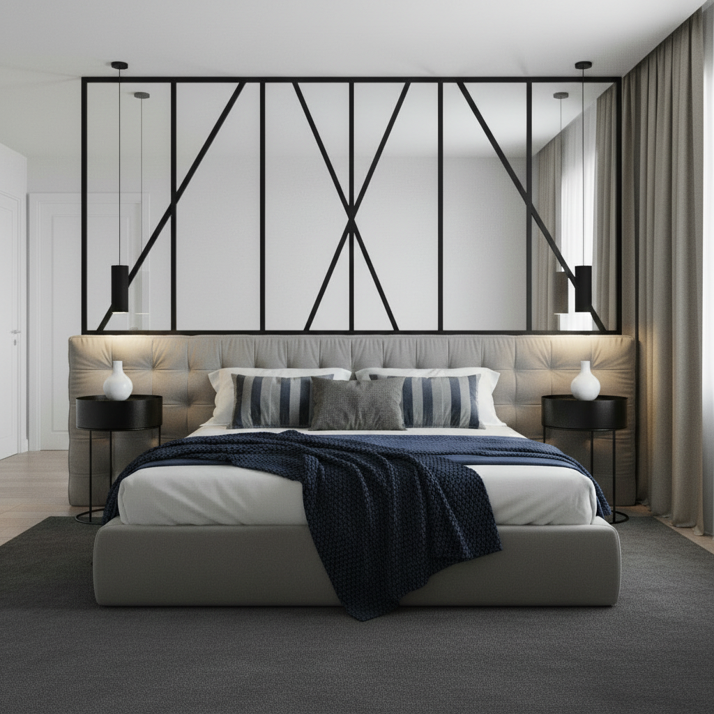 Leif Side Table – Black Wood Veneer & Metal Storage