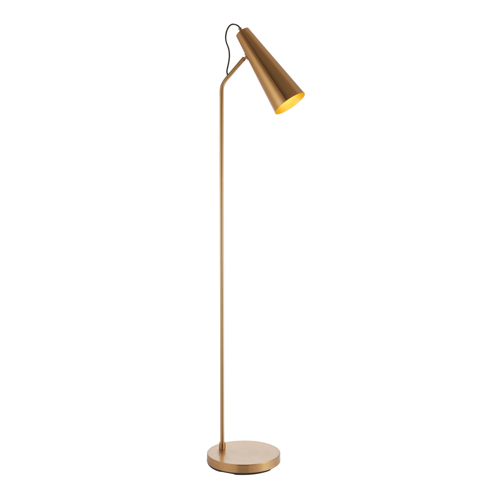 KARNA Gold Floor Lamp | Reading Light for Calm Bedrooms