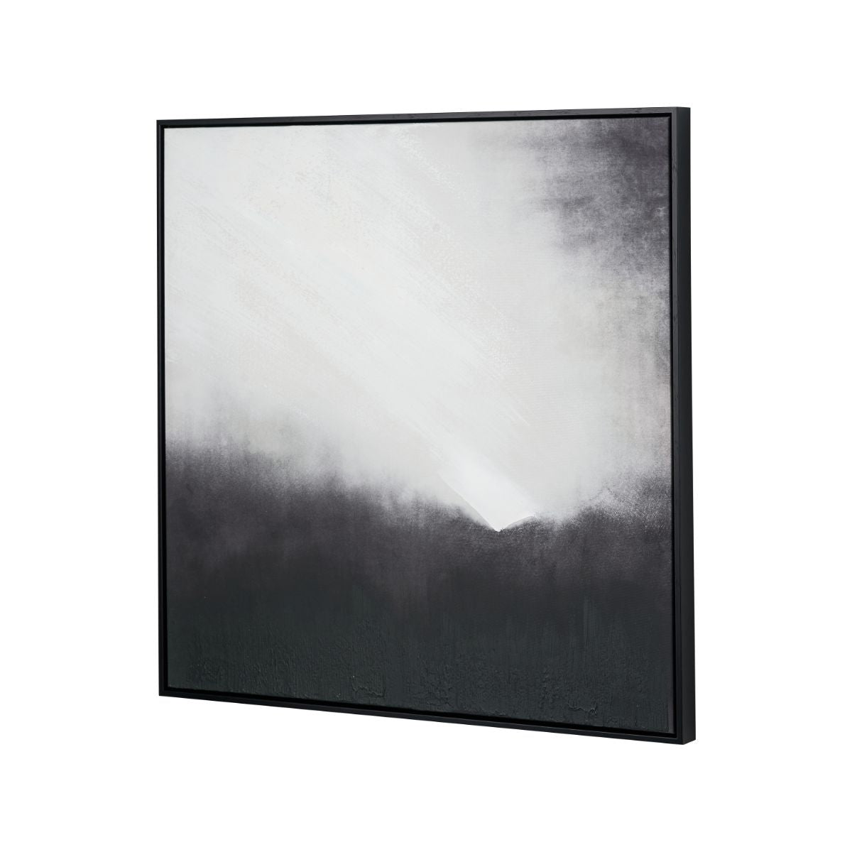 LOW TIDE – Monochrome Square Canvas