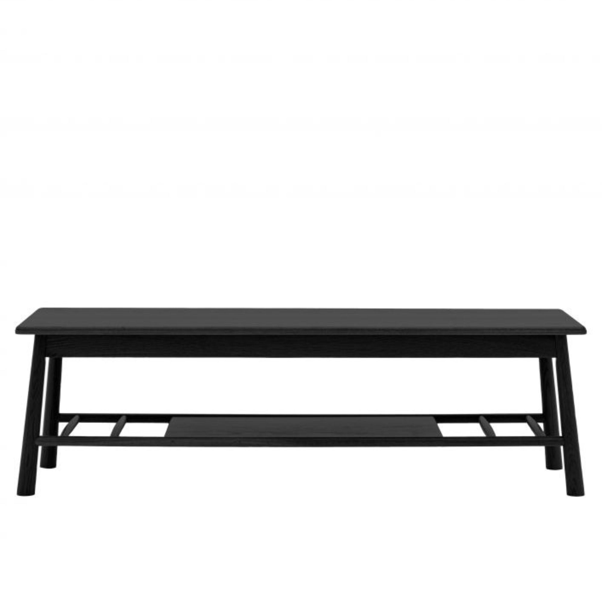 Axel Nordic TV Stand in Black or Natural Oak Finish | MalletandPlane.com