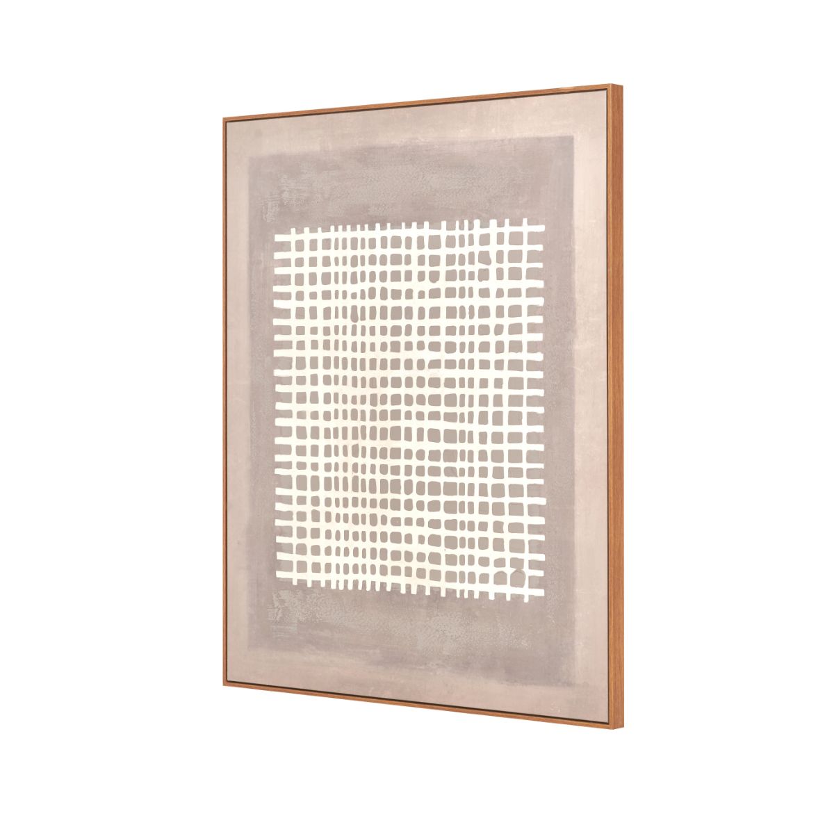 Mercer Grid Canvas – Large Neutral Abstract Wall Art
