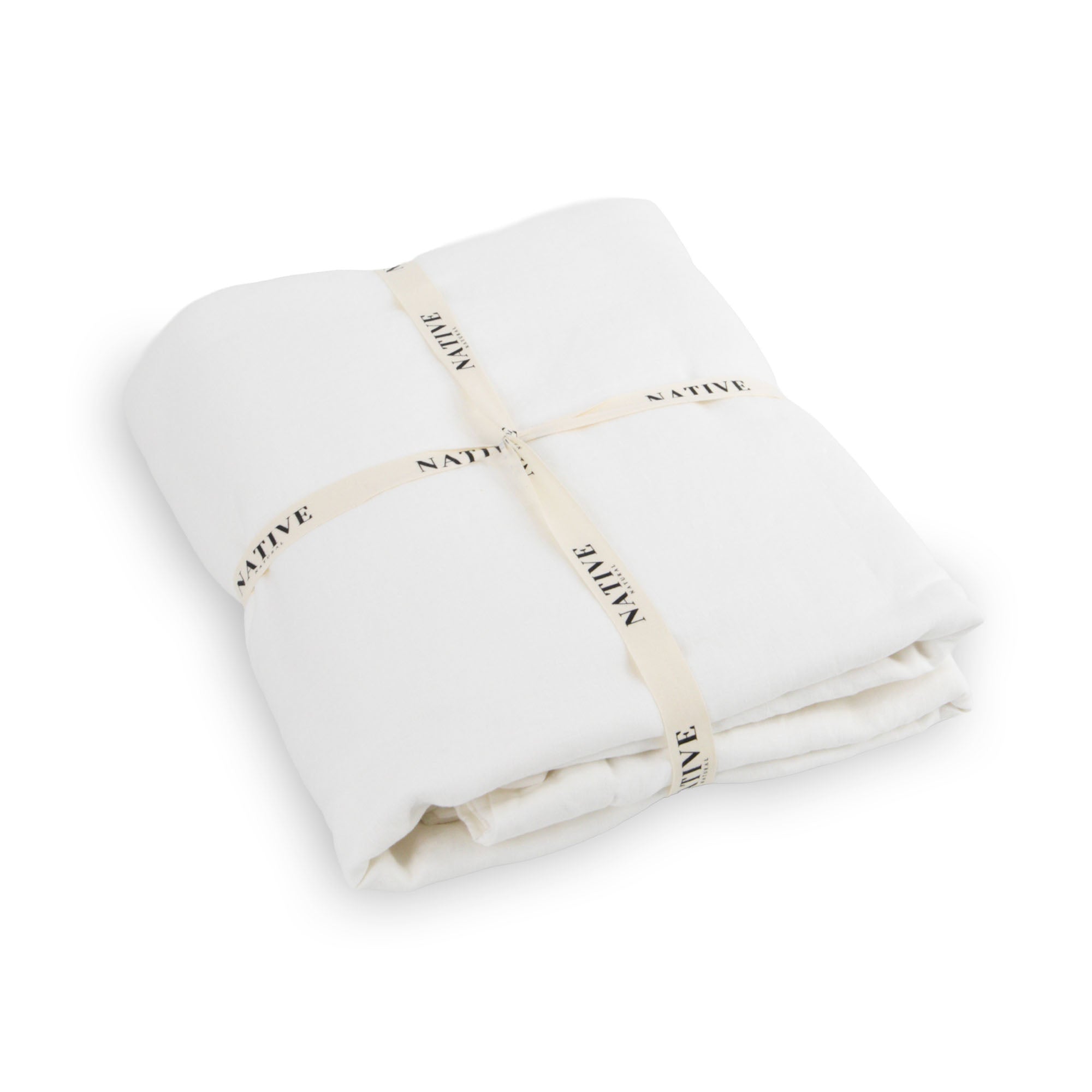 Native Linen King Duvet Cover - Chalk | malletandplane.com