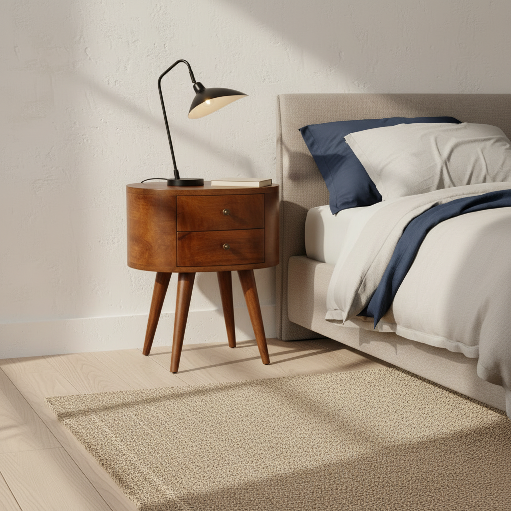 TOULON Black Metal Bedside Reading Lamp