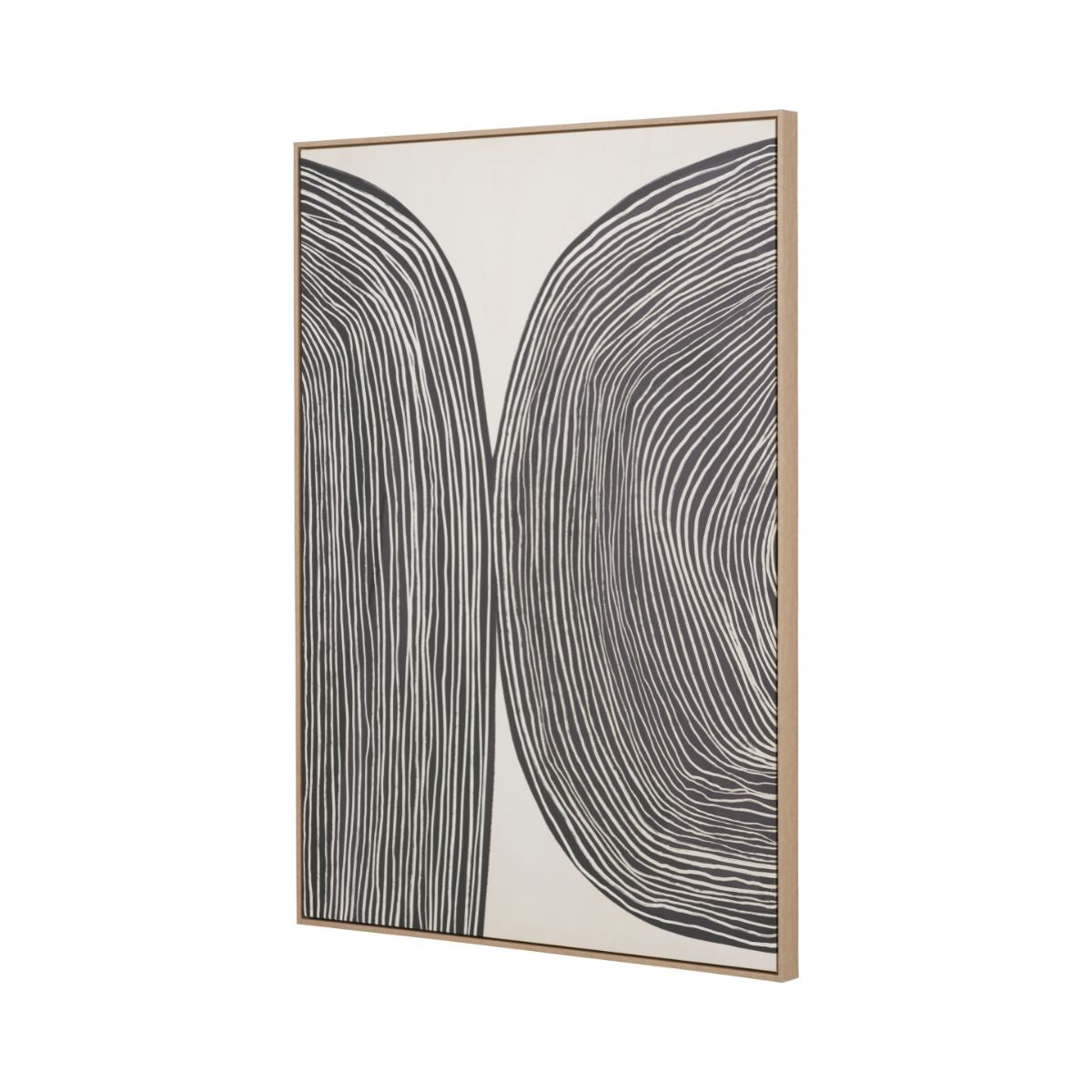 STRATA I Canvas – Monochrome Abstract Wall Art