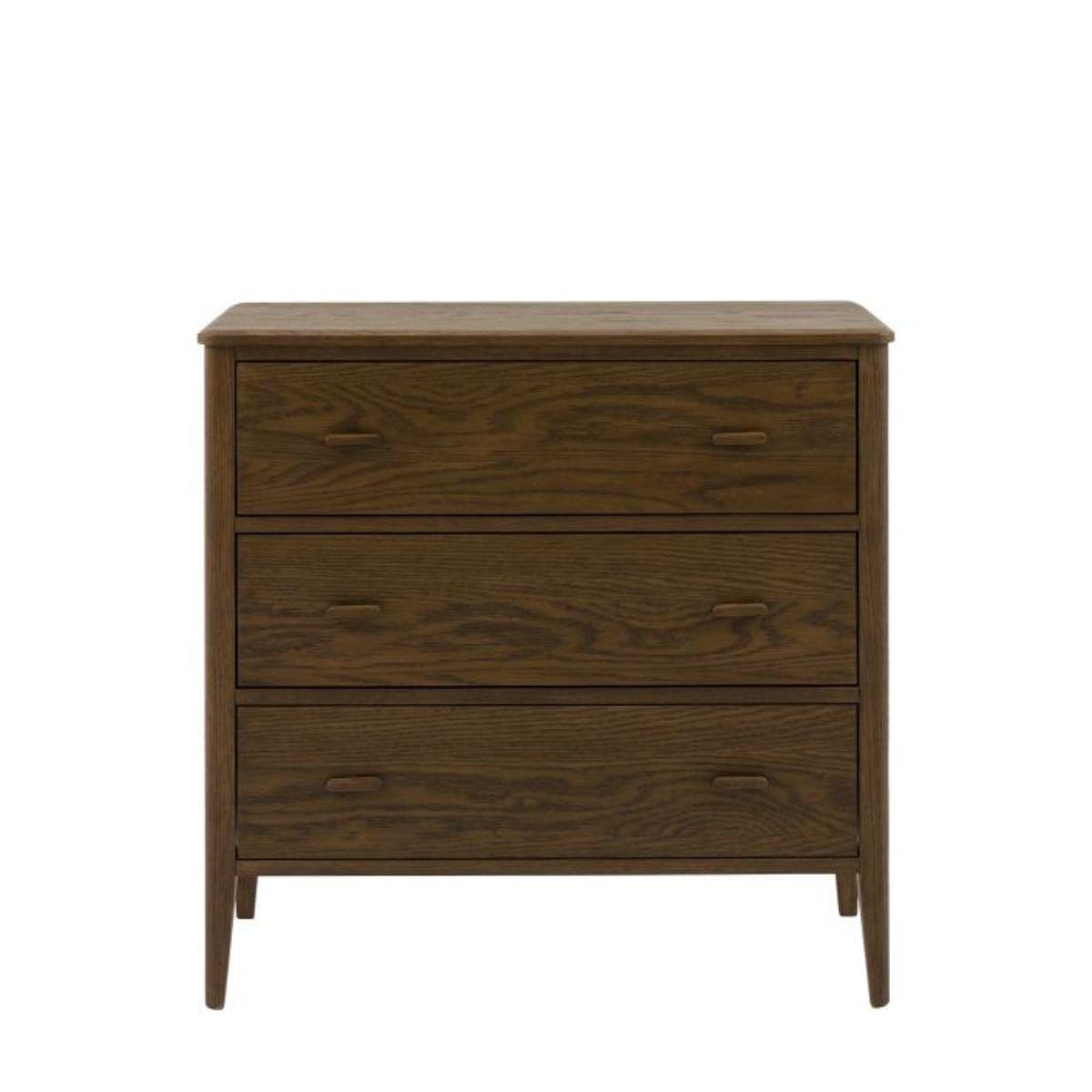 Torsten Walnut 3 Drawer Chest of Drawers | malletandplane.com