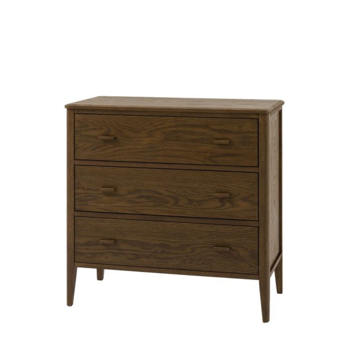 Torsten Walnut 3 Drawer Chest of Drawers | malletandplane.com