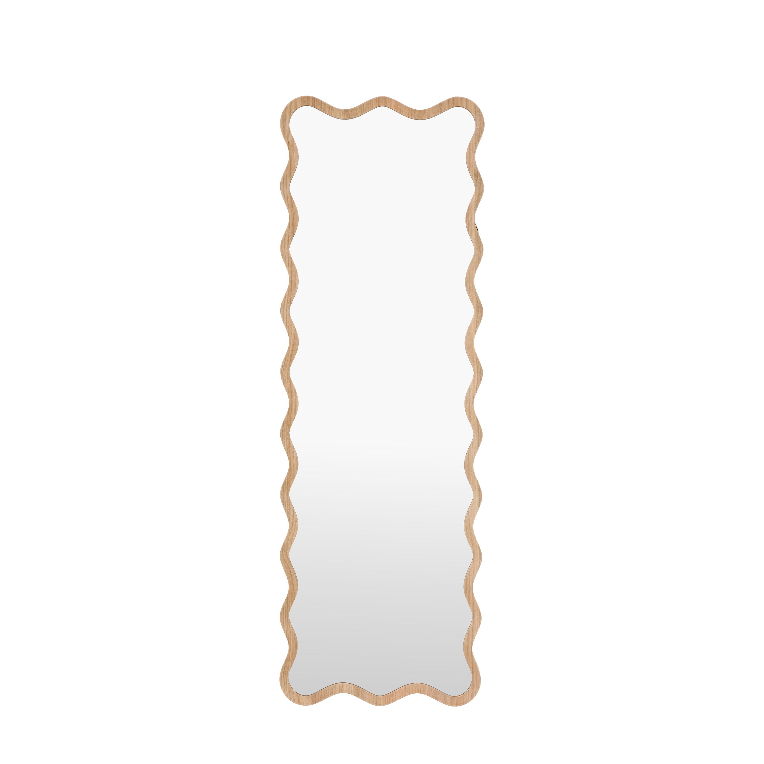 Wiggle Leaner Mirror Oak - product view