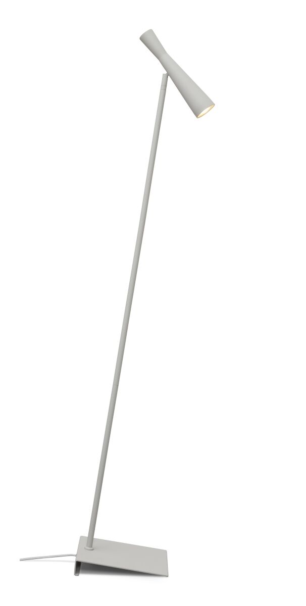 Bordeaux minimalist floor lamp in a stylish grey metal finish | malletandplane.com