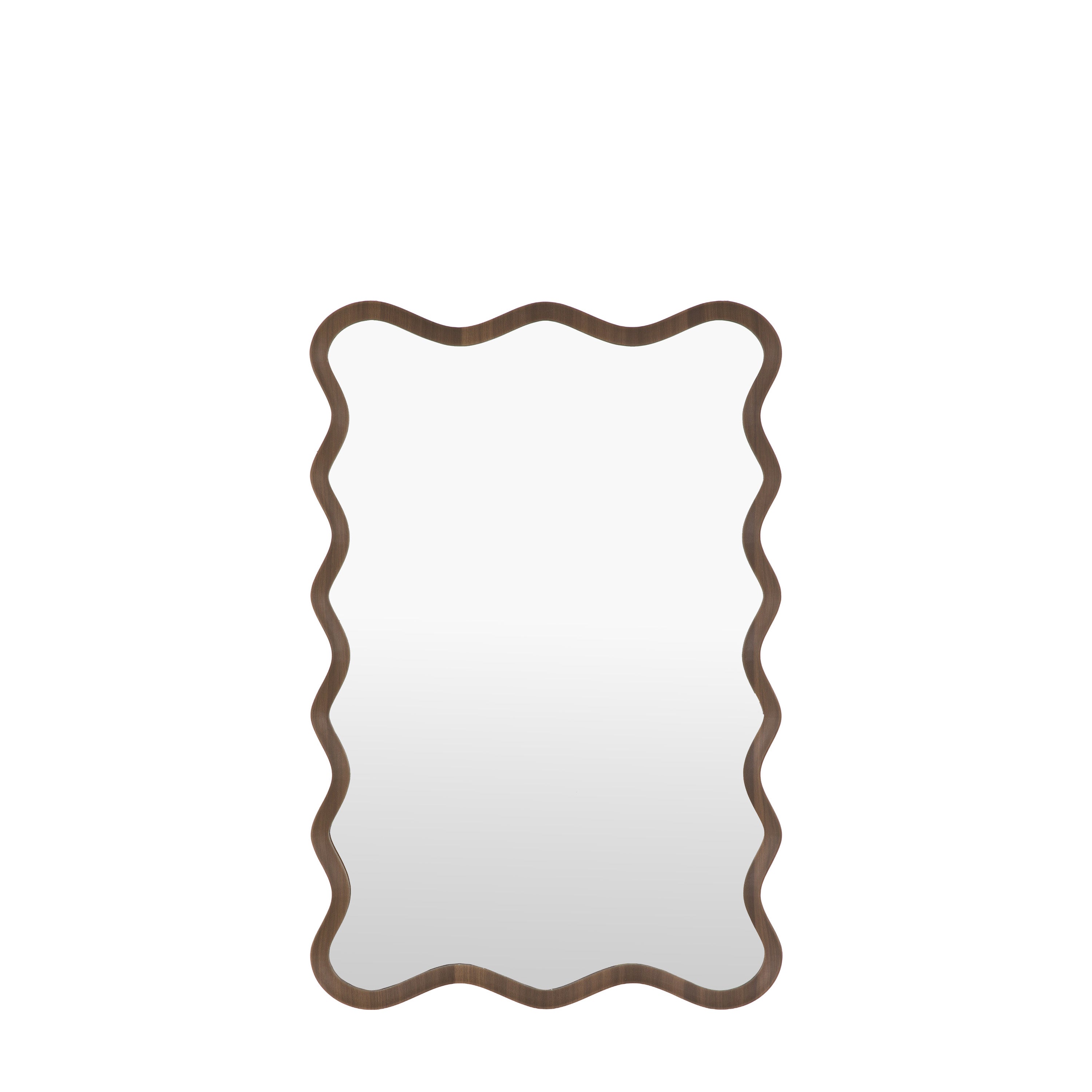 Wiggle Mirror Walnut - product view