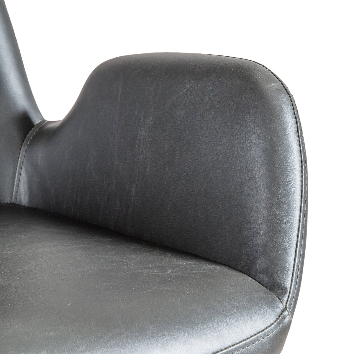FARADAY charcoal swivel desk chair with arms and castor base