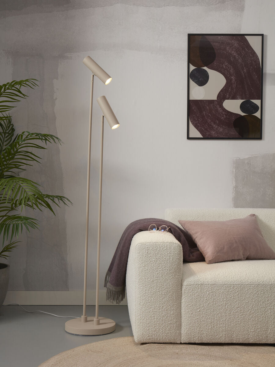 Havana twin floor lamp in stylish sand finish by It'sAboutRomi | malletandplane.com