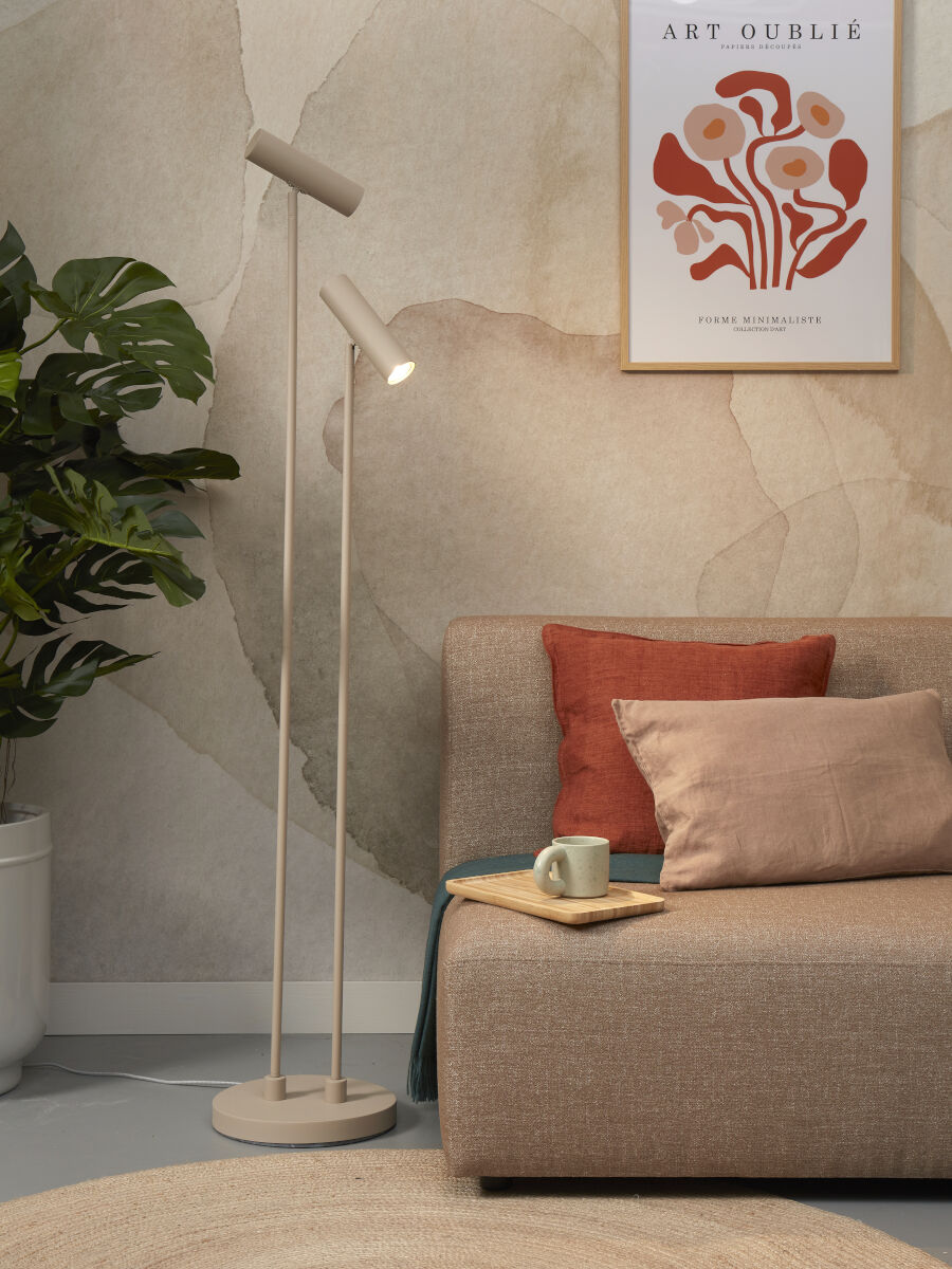 Havana twin floor lamp in stylish sand finish by It'sAboutRomi | malletandplane.com