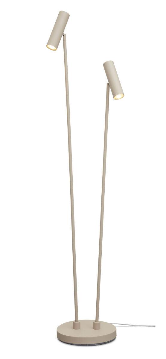 Havana twin floor lamp in stylish sand finish by It'sAboutRomi | malletandplane.com