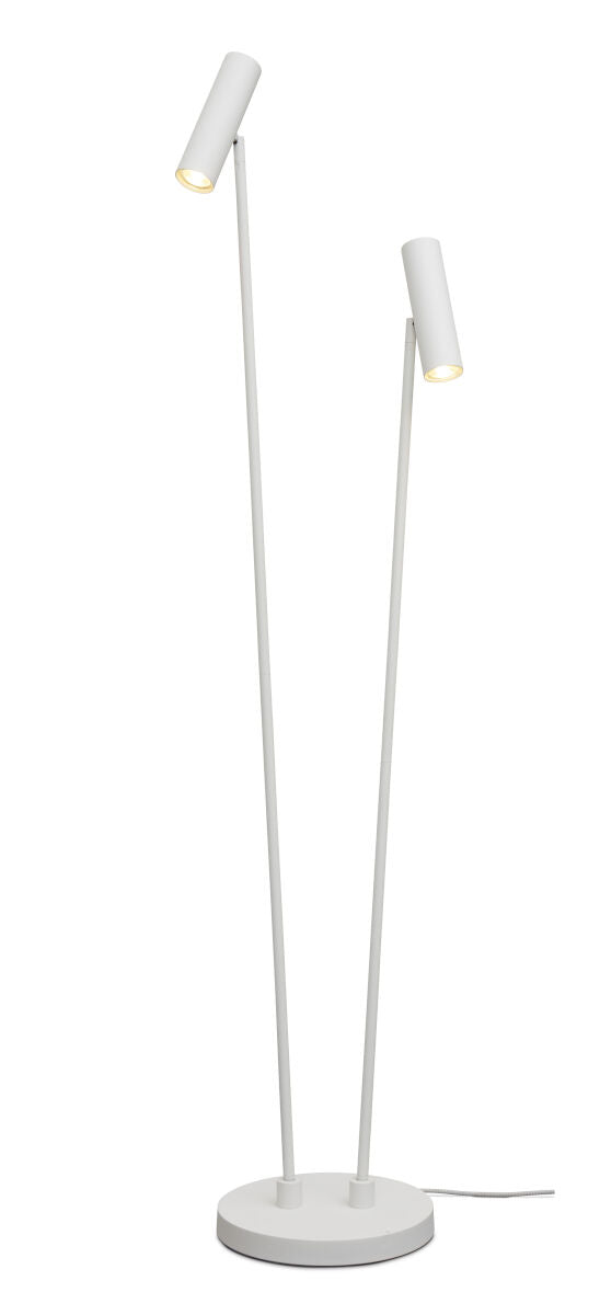 Havana twin floor lamp in smart white finish by It'sAboutRomi | malletandplane.com