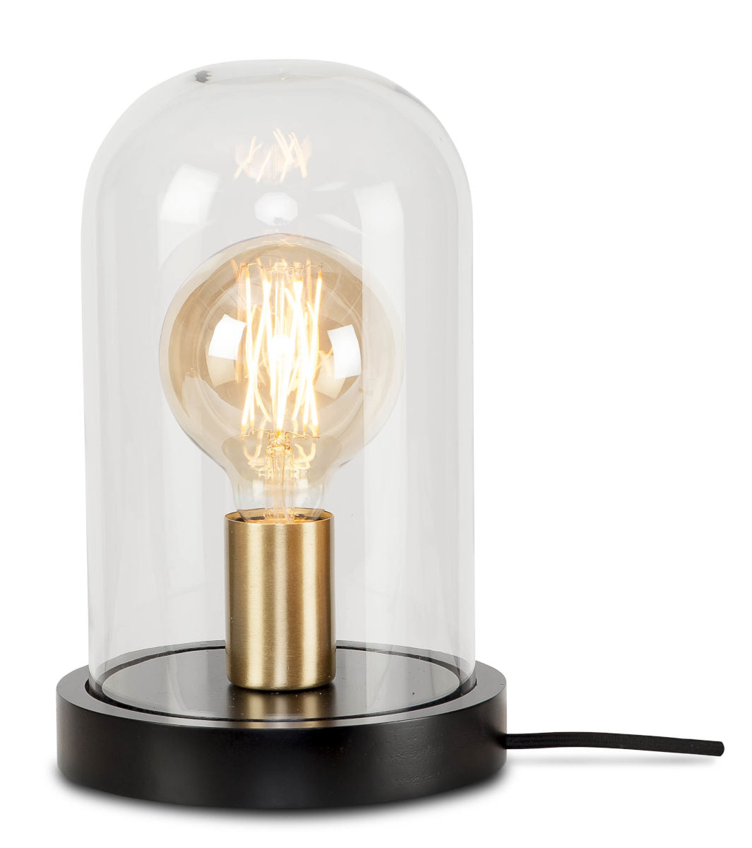 Seattle vintage style table lamp with glass dome cover | malletandplane.com