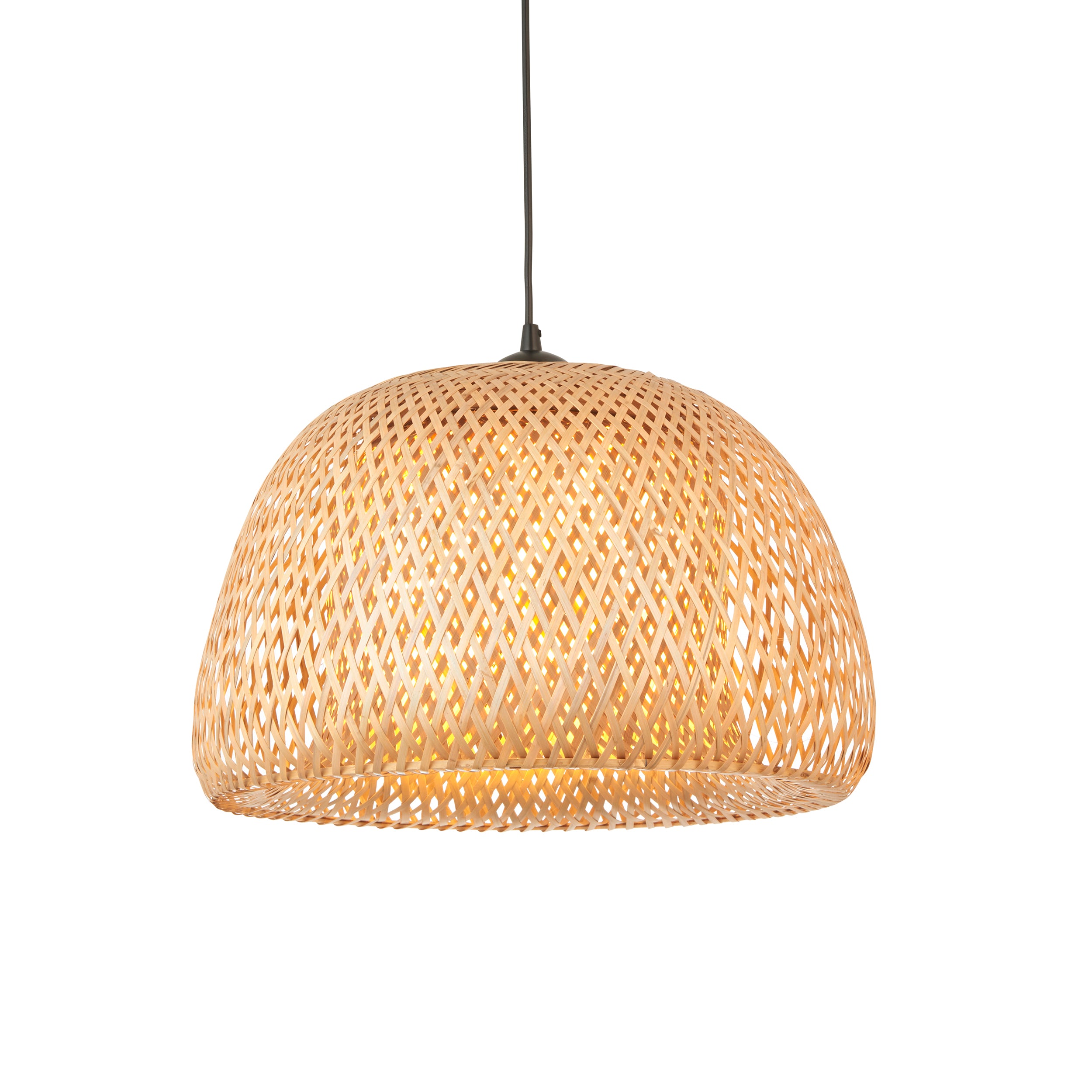 Samui natural raffia twine dimmable pendant light | MalletandPlane.com