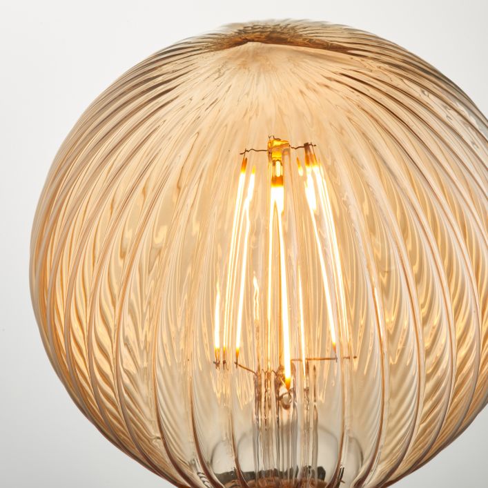 RIBBED LED E27 Decorative Filament Bulb | MalletandPlane.com