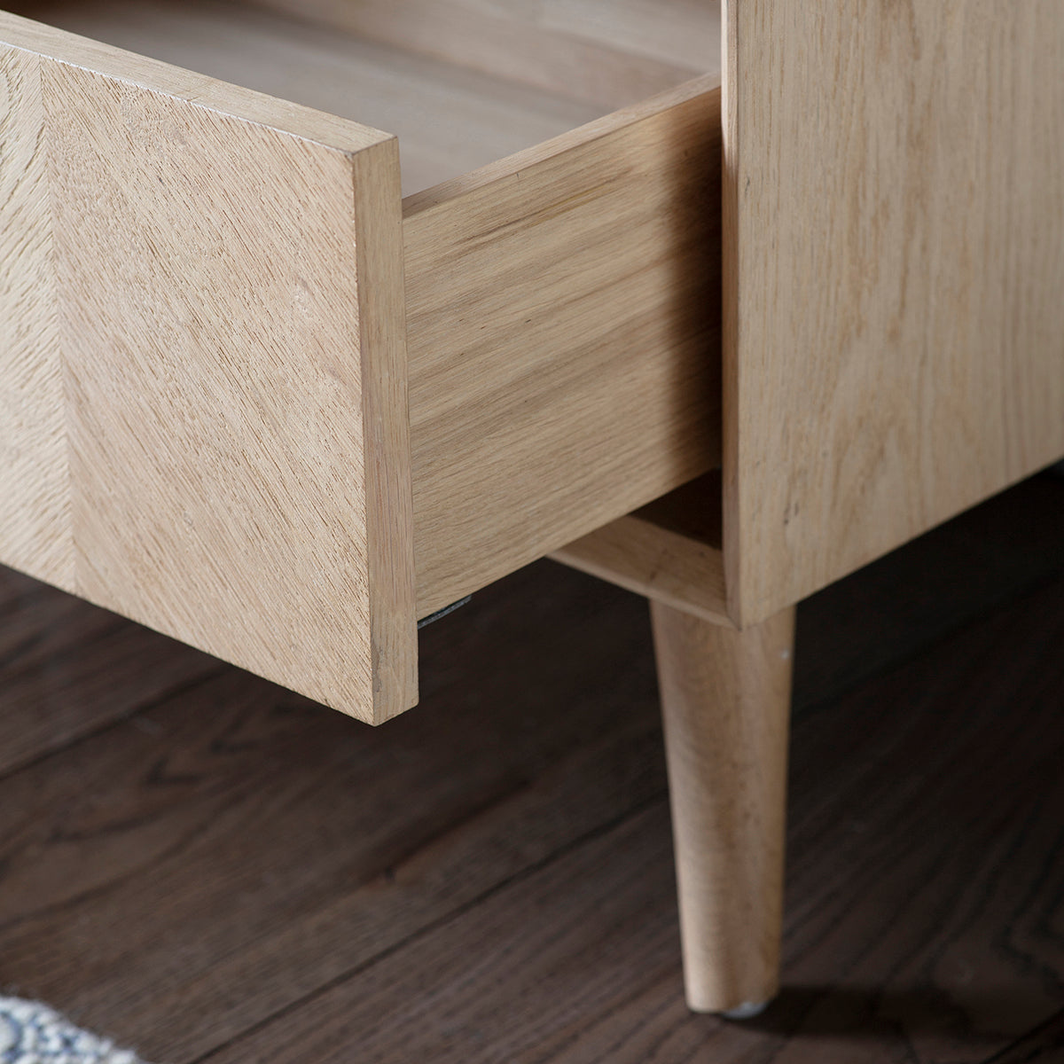 Jakob 6 drawer chest of drawers in light oak | MalletandPlane.com