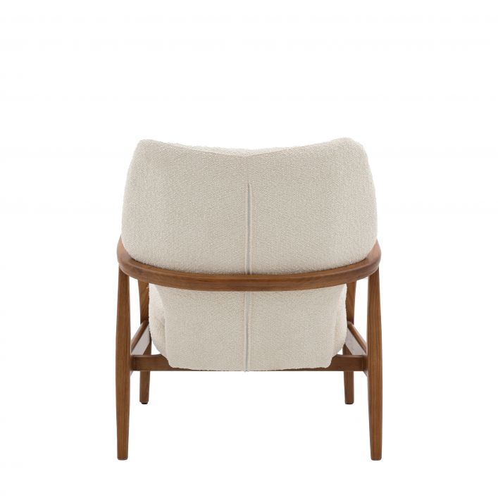 ARNY Cream Mid Century Style Small Armchair | MalletandPlane.com