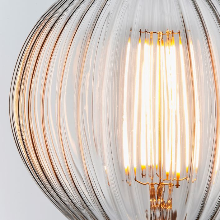 RIBBED LED E27 Decorative Filament Bulb | MalletandPlane.com