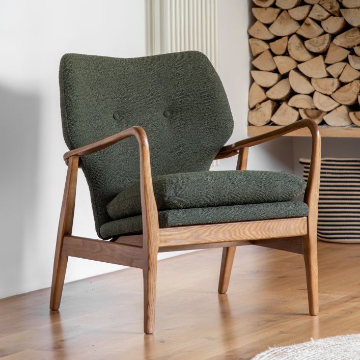 ARNY Green Mid Century Small Armchair | MalletandPlane.com