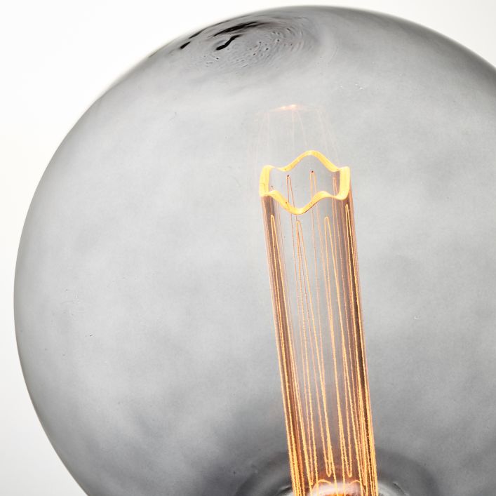 Smoked Glass Large Filament Bulb E27 | malletandplane.com