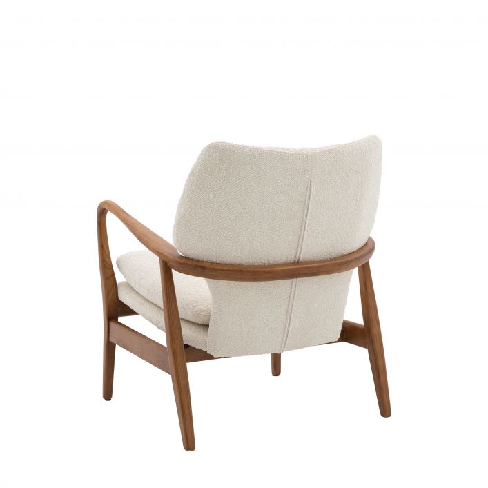 ARNY Cream Mid Century Style Small Armchair | MalletandPlane.com