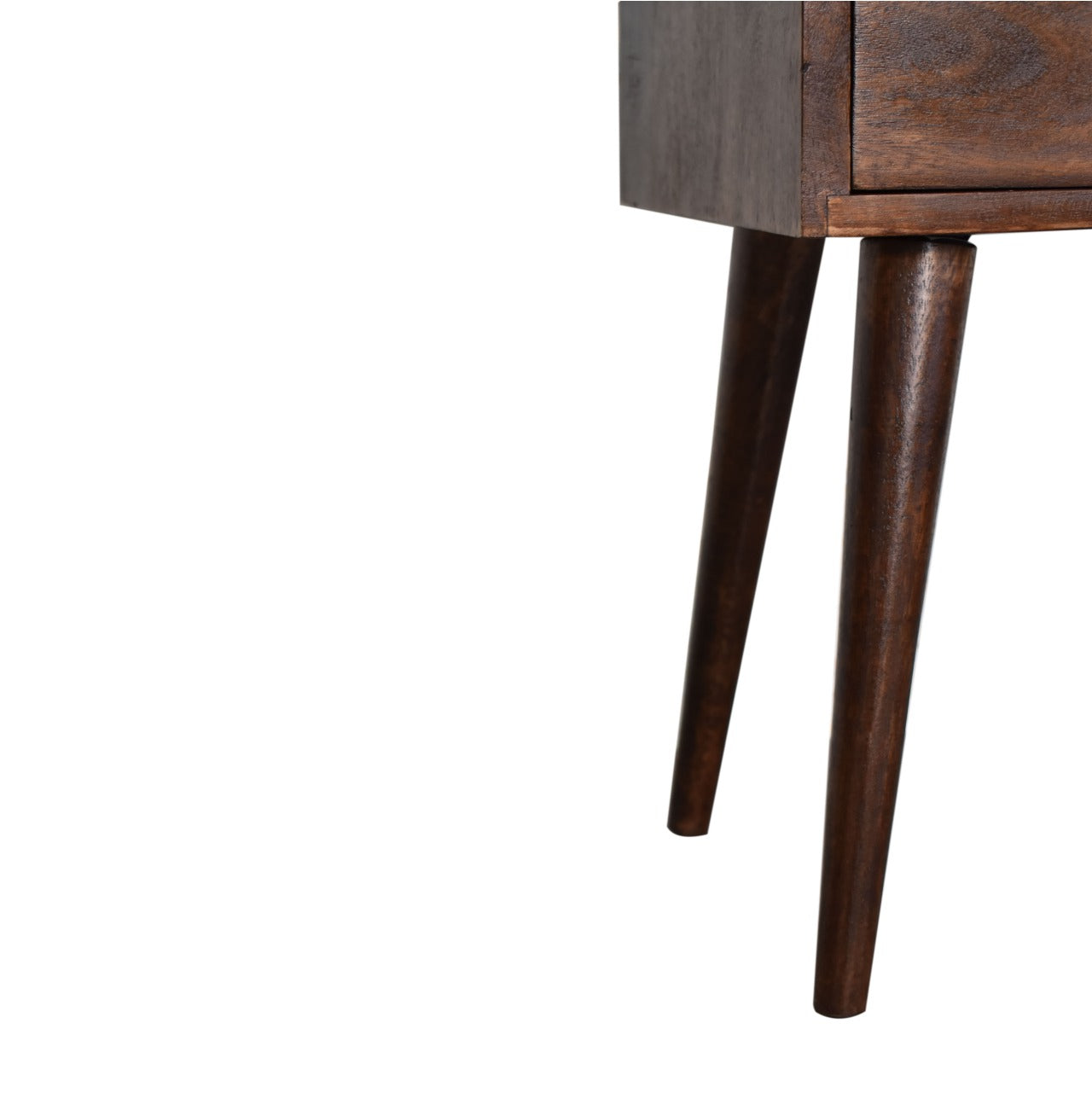 Ronan Slim Bedside Table in Walnut Finish  | malletandplane.com