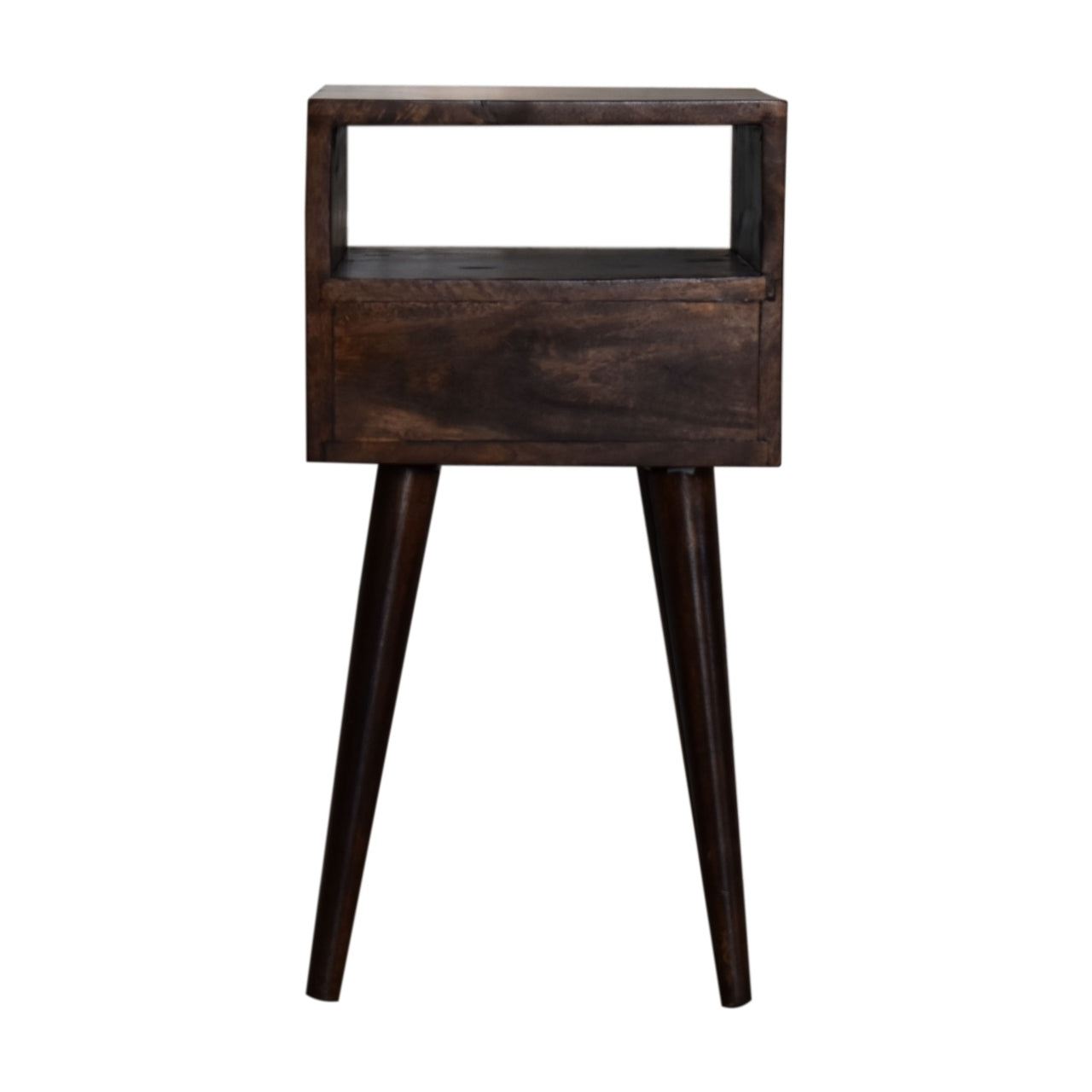 Ronan Slim Bedside Table in Walnut Finish  | malletandplane.com