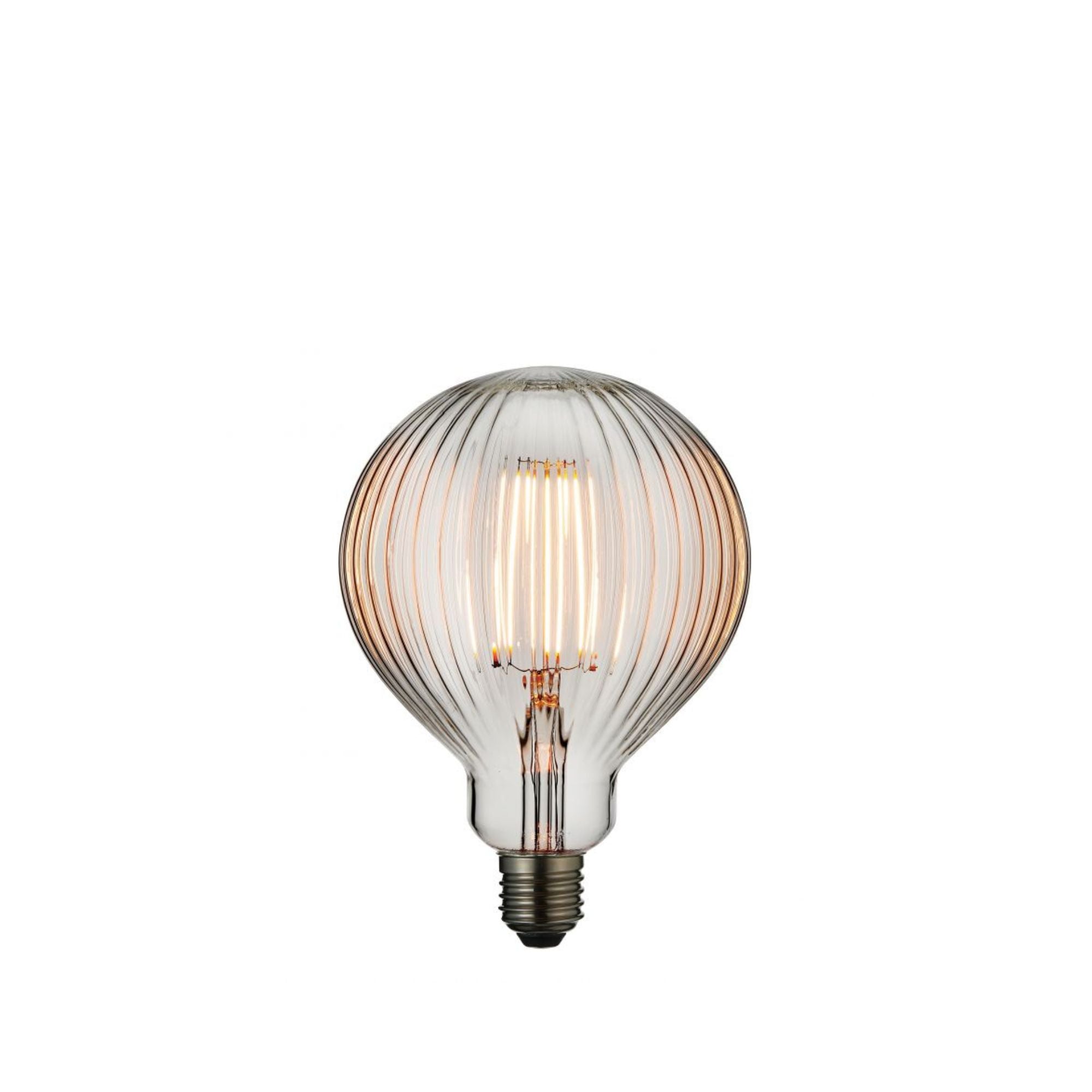 RIBBED LED E27 Decorative Filament Bulb | MalletandPlane.com