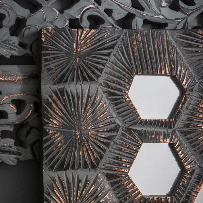 Banyan Decorative Mirror with batik style frame | MalletandPlane.com