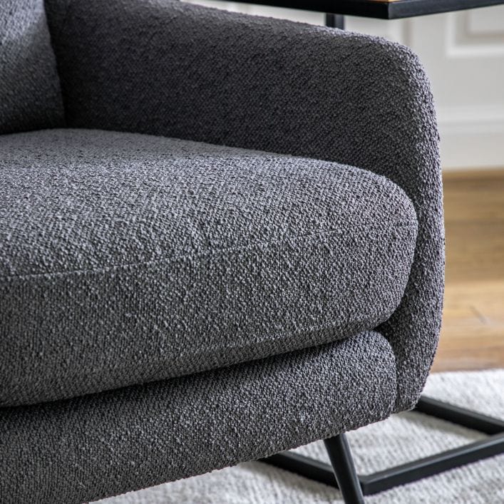 FRITH grey retro armchair | MalletandPlane.com