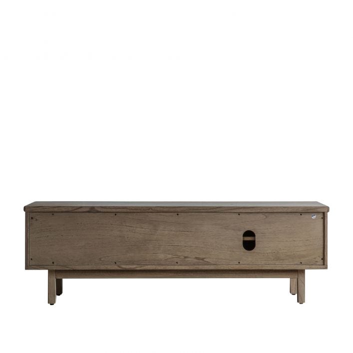 Haiku solid Mindi and Rattan Japandi Style Wood TV Stand  | MalletandPlane.com